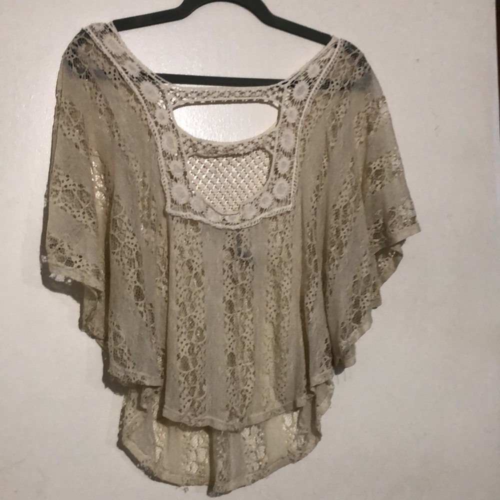 Boho top. Lace. S/M. Brand:Love Culture - Picture 2 of 5
